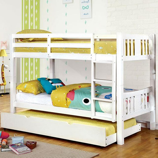 Furniture of America Cameron CM-BK929WH-BED-VN Twin/Twin Bunk Bed IMAGE 1