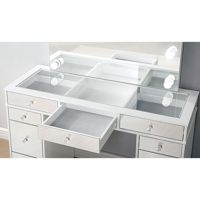 Furniture of America Margret Vanity Set CM-DK928-PK IMAGE 3