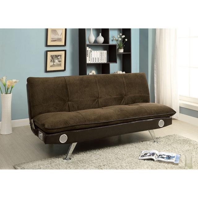 Furniture of America Gallagher Futon CM2675BR IMAGE 1