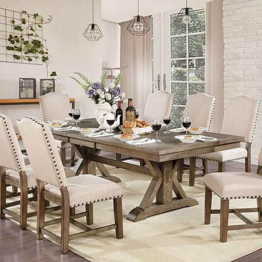 Furniture of America Julia Dining Table with Pedestal Base CM3014T-TABLE IMAGE 1