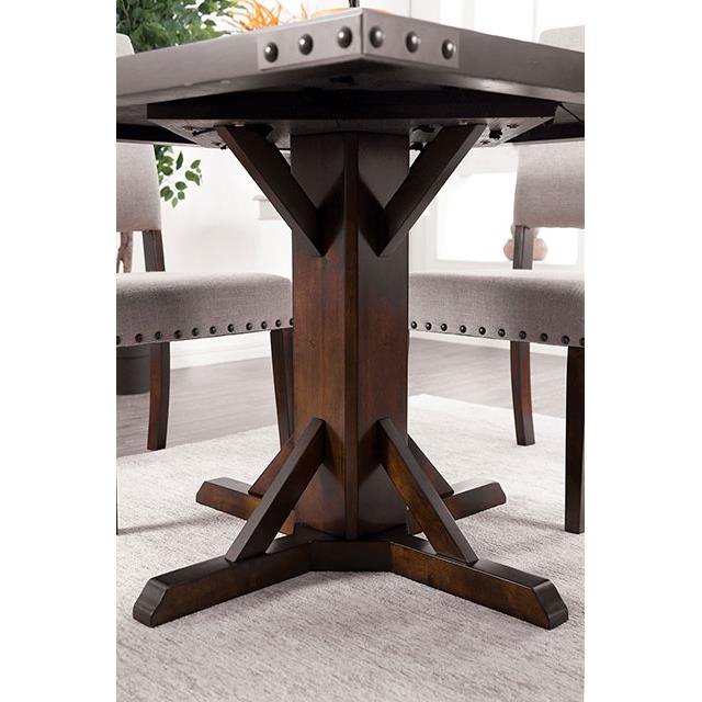 Furniture of America Square Glenbrook Dining Table with Pedestal Base CM3018T IMAGE 3