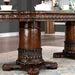 Furniture of America Oval Canyonville Dining Table with Pedestal Base CM3144T-TABLE IMAGE 3