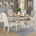 Furniture of America Round Arcadia Dining Table CM3150WH-RT IMAGE 1