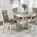 Furniture of America Round Adelina Dining Table with Glass Top CM3158RT IMAGE 1