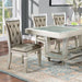 Furniture of America Adelina Dining Table with Glass Top CM3158T-TABLE IMAGE 1