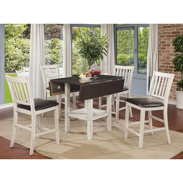 Furniture of America Square Raegan Counter Height Dining Table CM3197PT IMAGE 4