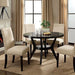 Furniture of America Round Downtown Dining Table CM3424T IMAGE 1