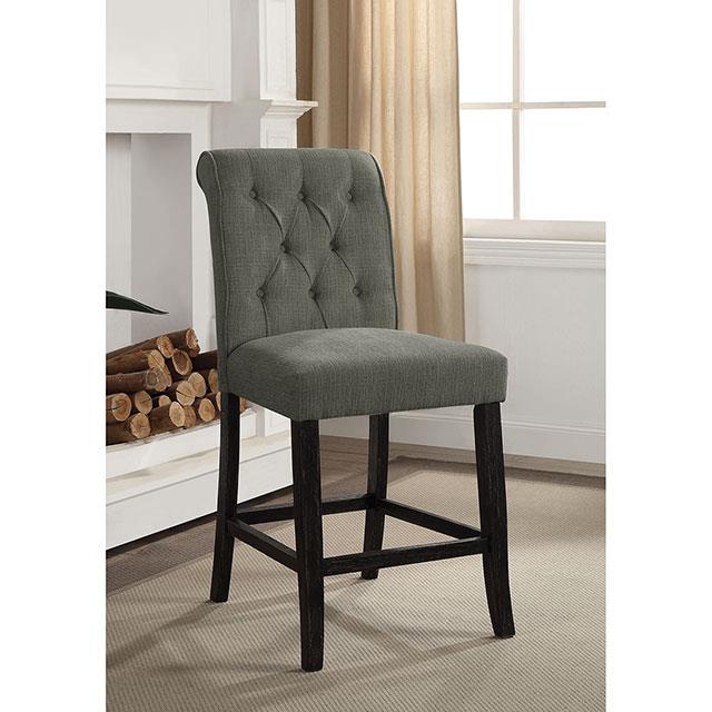 Furniture of America Izzy Counter Height Dining Chair CM3564GY-PC-2PK IMAGE 3