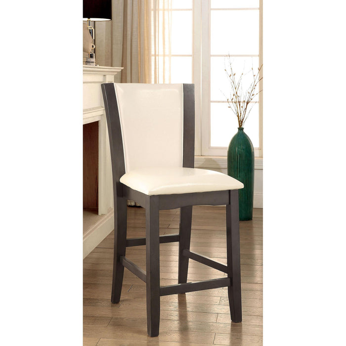 Furniture of America Manhattan Counter Height Dining Chair CM3710GY-PC-2PK IMAGE 1