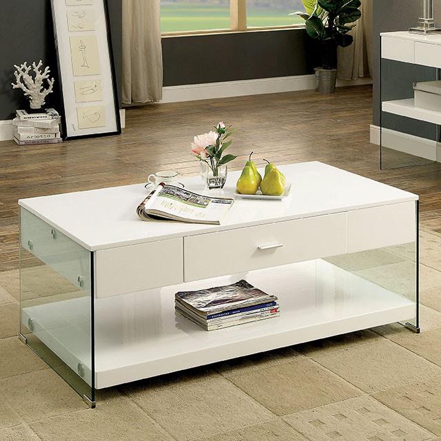 Furniture of America Raya Coffee Table CM4451WH-C IMAGE 3