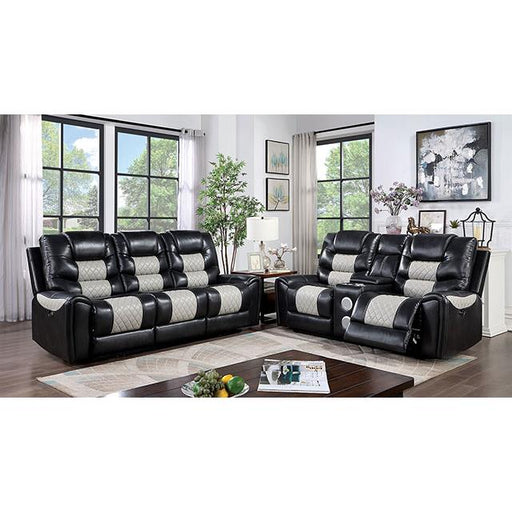 Furniture of America Leipzig Power Reclining Leatherette Sofa CM6080-SF-PM IMAGE 2