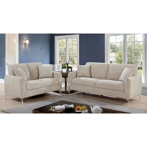 Furniture of America Lauritz Stationary Fabric Loveseat CM6088LG-LV IMAGE 2