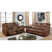 Furniture of America Ffion Reclining Leather Look Loveseat with Console CM6219BR-LV IMAGE 2