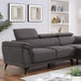 Furniture of America Napanee Fabric,Metal,Solid Wood Sectional CM6254GY-SECT IMAGE 1