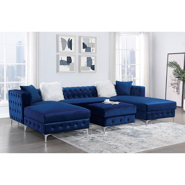 Furniture of America Ciabattoni Fabric Sectional CM6256NV-SECT IMAGE 2