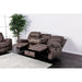 Furniture of America Celia Reclining Leather Look Loveseat with Console CM6583-LV IMAGE 2