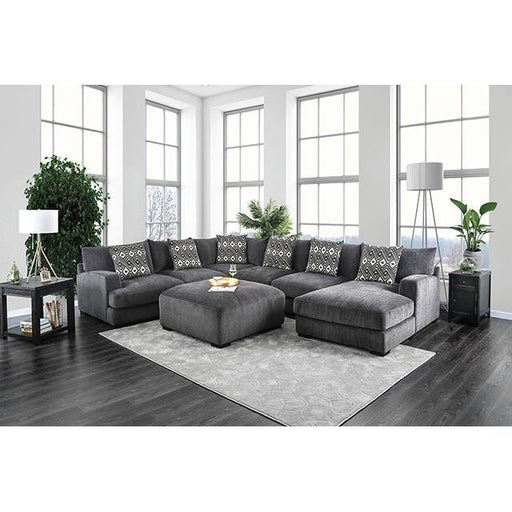 Furniture of America Kaylee Fabric Sectional CM6587-SECT-R IMAGE 2