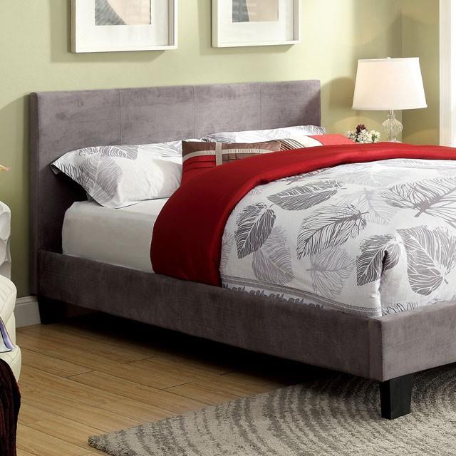 Furniture of America Winn Park California King Upholstered Panel Bed CM7008GF-CK-BED-VN IMAGE 3