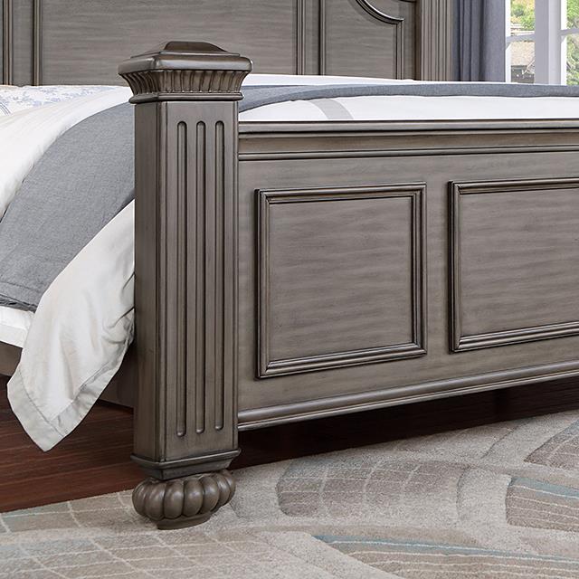 Furniture of America Syracuse King Poster Bed CM7129GY-EK-BED IMAGE 4