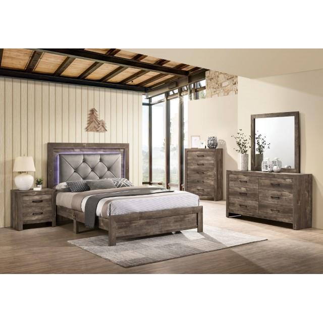 Furniture of America Larissa King Upholstered Panel Bed CM7149EK IMAGE 2