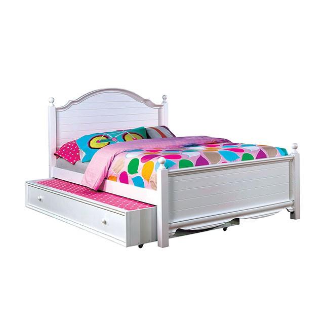 Furniture of America Dani Full Poster Bed CM7159WH-F-BED-VN IMAGE 4