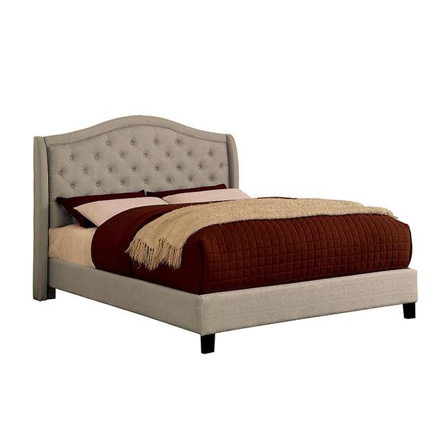 Furniture of America Carly California King Upholstered Platform Bed CM7160CK-BED-VN IMAGE 3