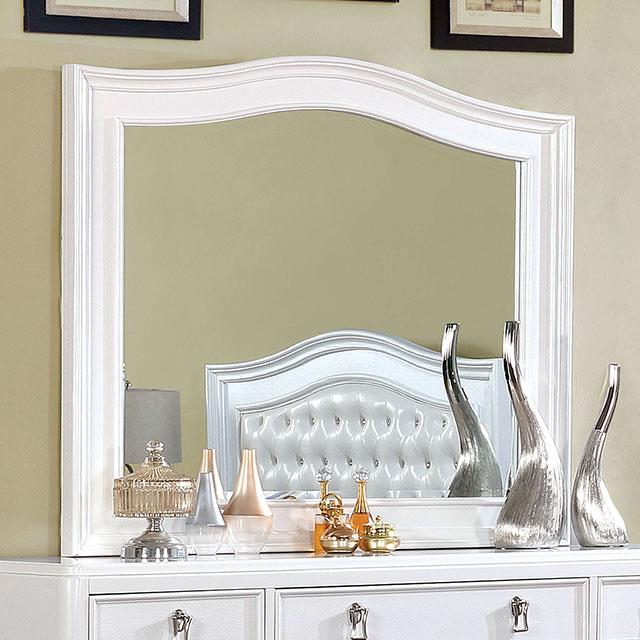 Furniture of America Ariston Dresser Mirror CM7171WH-M IMAGE 2