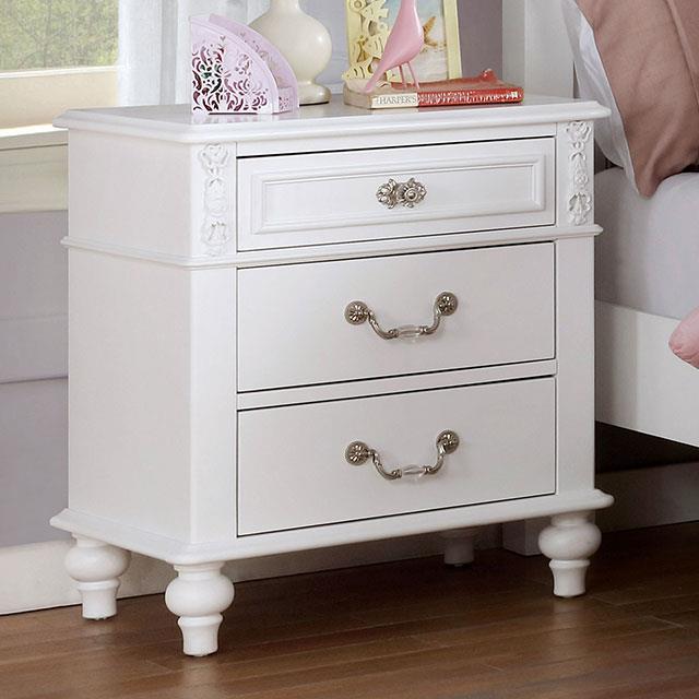 Furniture of America Belva 3-Drawer Kids Nightstand CM7174N IMAGE 1