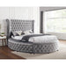 Furniture of America Sansom King Upholstered Platform Bed with Storage CM7178GY-EK-BED IMAGE 2