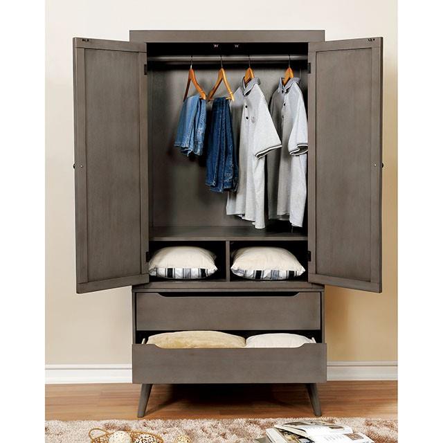 Furniture of America Lennart CM7386GY-AR-SET Armoire IMAGE 3