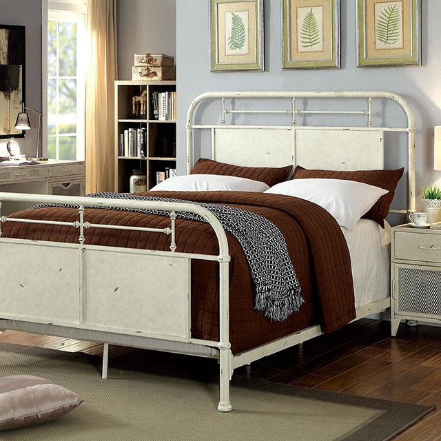 Furniture of America Haldus King Metal Bed CM7502WH-EK IMAGE 2