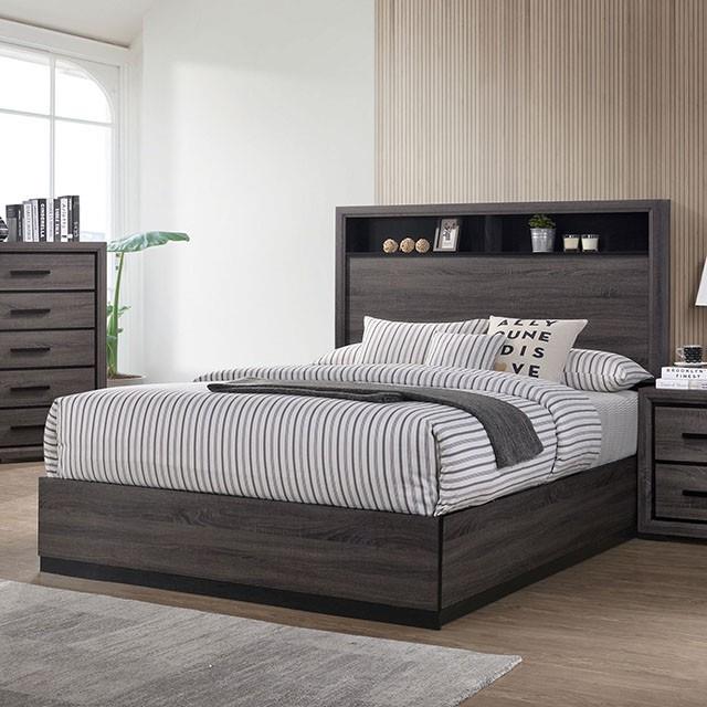 Furniture of America Conwy King Bookcase Bed CM7549EK-BED IMAGE 1