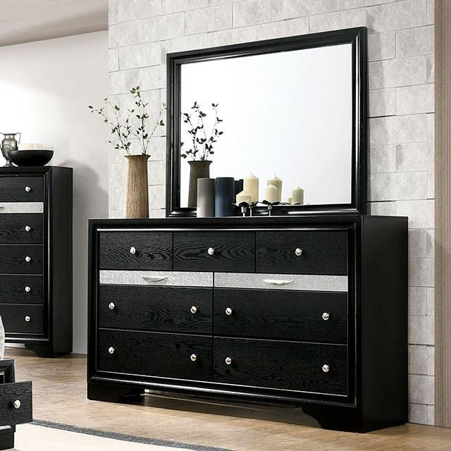 Furniture of America Chrissy 9-Drawer Dresser CM7552BK-D Furniture of America Chrissy 9-Drawer Dresser CM7552BK-D