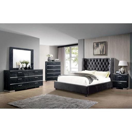 Furniture of America Cayla California King Upholstered Platform Bed CM7779DG-CK-BED IMAGE 2