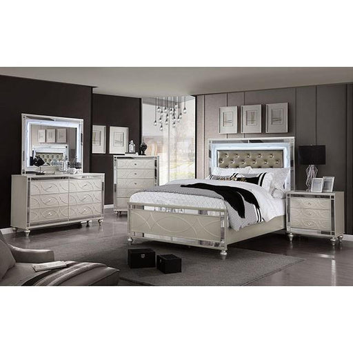 Furniture of America Manar California King Upholstered Panel Bed CM7891CK-BED IMAGE 2