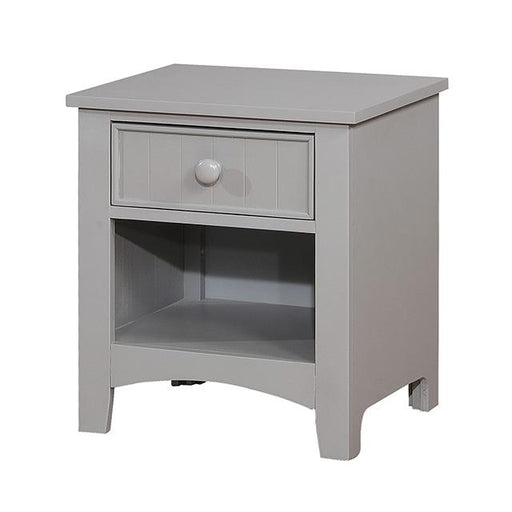 Furniture of America Caren 1-Drawer Kids Nightstand CM7905GY-N IMAGE 1