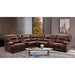 Furniture of America Louella Power Reclining Leather Sectional CM9905-SECT IMAGE 2