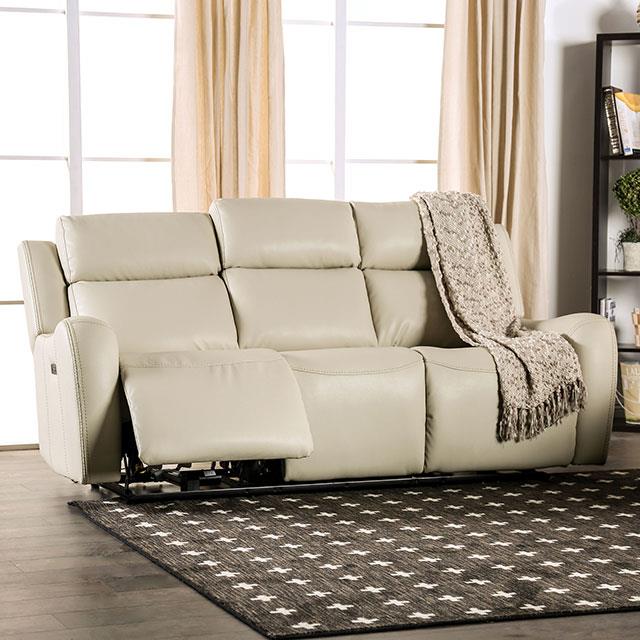 Furniture of America Barclay Power Reclining Leather Look Sofa CM9907-SF IMAGE 1