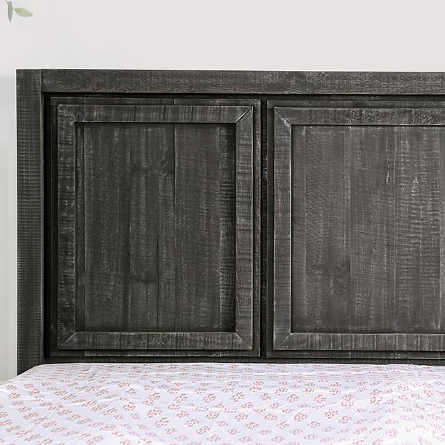 Furniture of America Oakridge King Panel Bed with Storage EM7074DG-EK-BED IMAGE 3