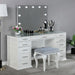 Furniture of America Valentina Vanity Set FOA-DK5682WH-PK IMAGE 1