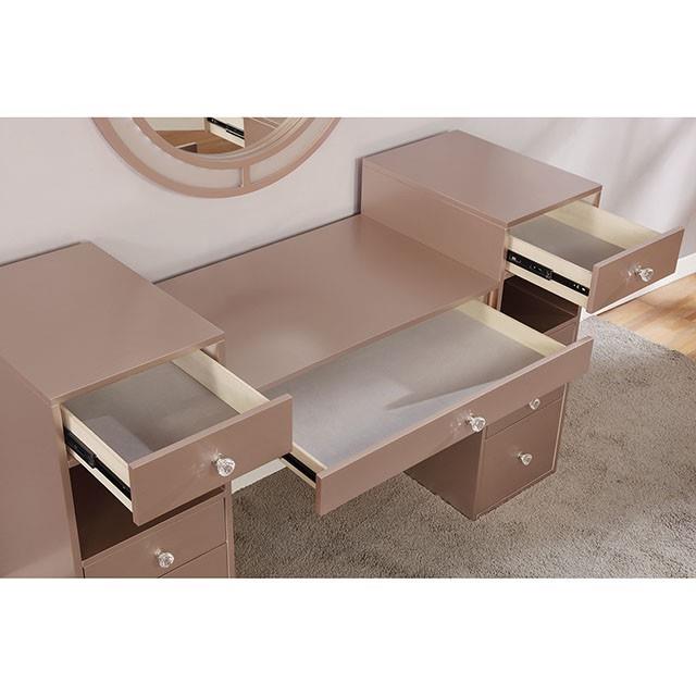 Furniture of America Yasmine Vanity Set FOA-DK5683PK-PK IMAGE 4