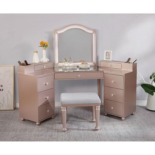 Furniture of America Tracie Vanity Set FOA-DK5686PK-PK IMAGE 2