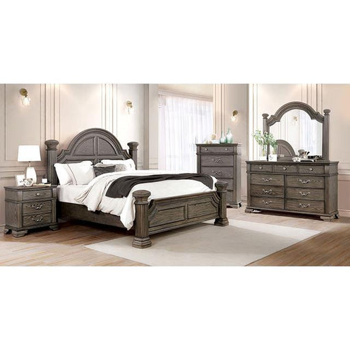 Furniture of America Pamphilos California King Poster Bed FOA7144GY-CK-BED IMAGE 2