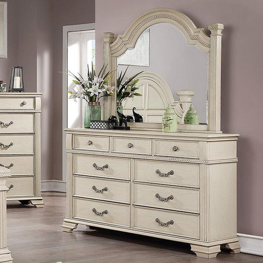 Furniture of America Pamphilos 9-Drawer Dresser FOA7144WH-D IMAGE 1