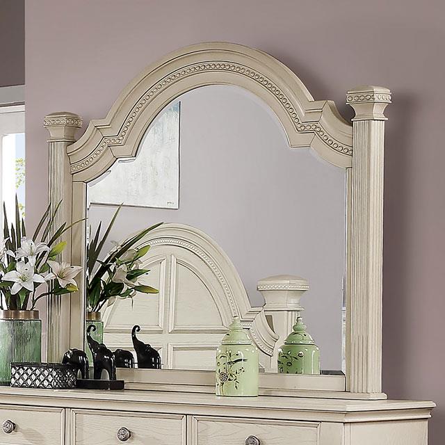 Furniture of America Pamphilos Dresser Mirror FOA7144WH-M IMAGE 1