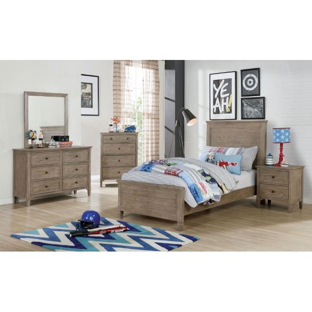 Furniture of America Vevey Twin Panel Bed FOA7175T-BED IMAGE 3