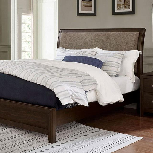 Furniture of America Jamie King Upholstered Panel Bed FOA7917EK-BED IMAGE 1