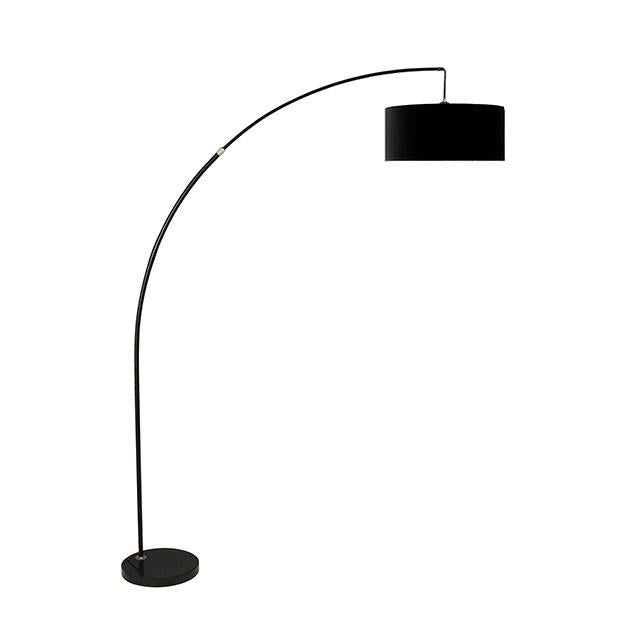 Furniture of America Jess Arc Lamp L76931BK IMAGE 1