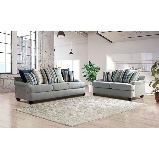 Furniture of America Plaistow Stationary Fabric Loveseat SM5189-LV IMAGE 2