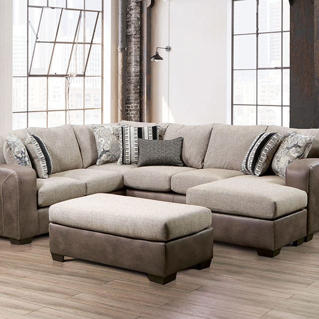 Furniture of America Ashenweald Fabric Sectional SM5404-SECT IMAGE 1